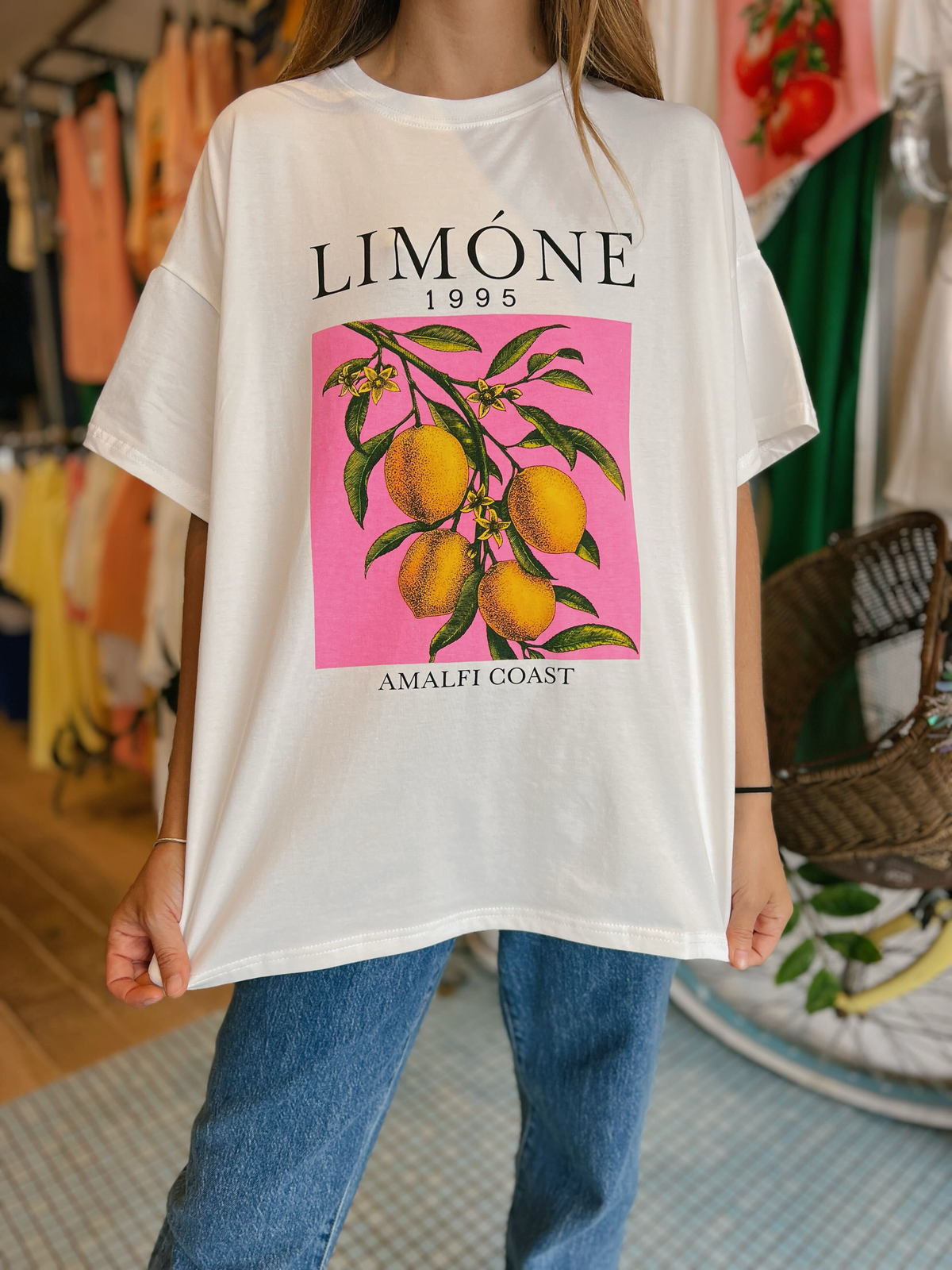 Limone 100% Cotton Oversized Tee