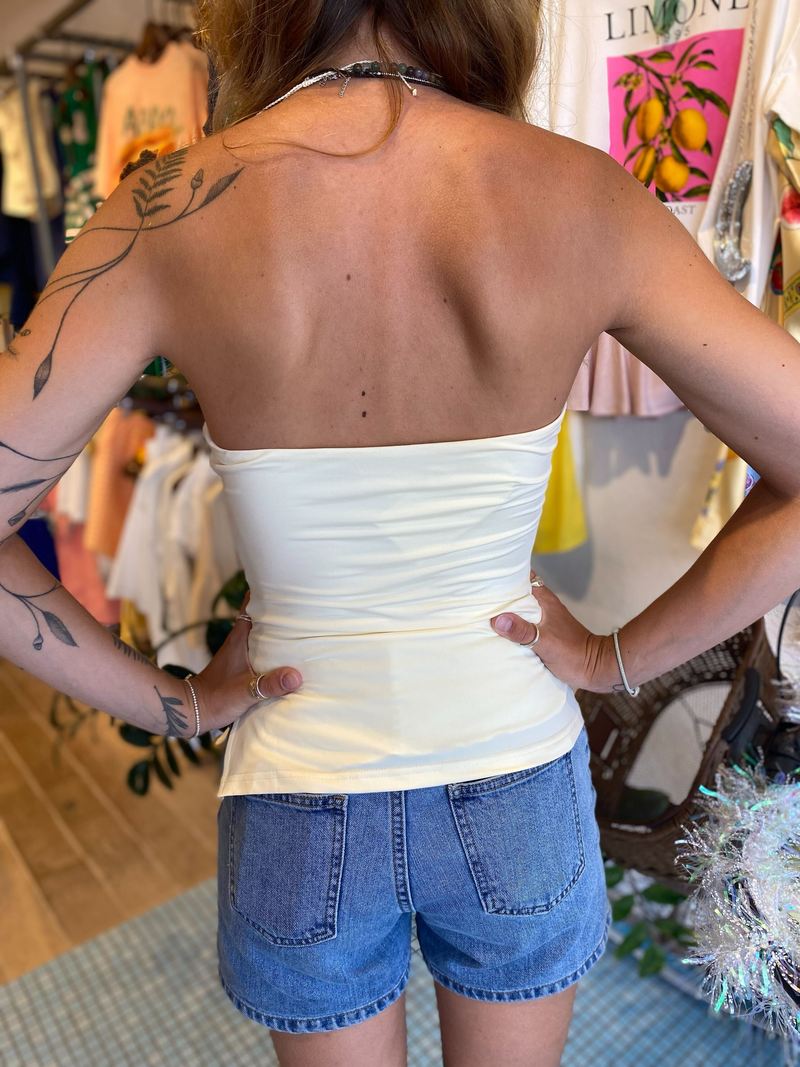 The Hera Boob Tube Top / Lemon