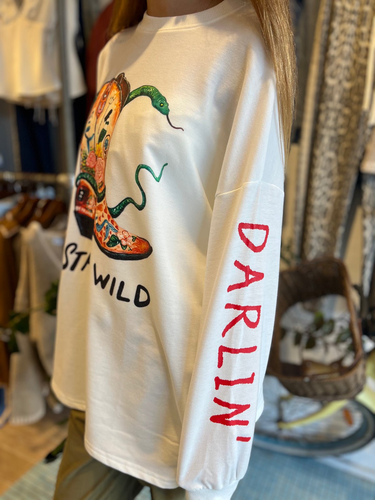 Stay Wild Long Sleeve College Top / By Frankie