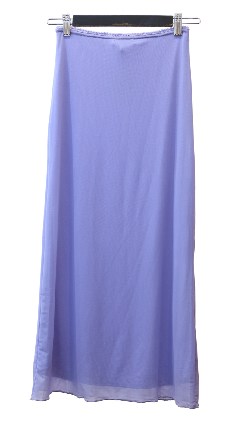 The Dahlia Midi Mesh Skirt / Lilac